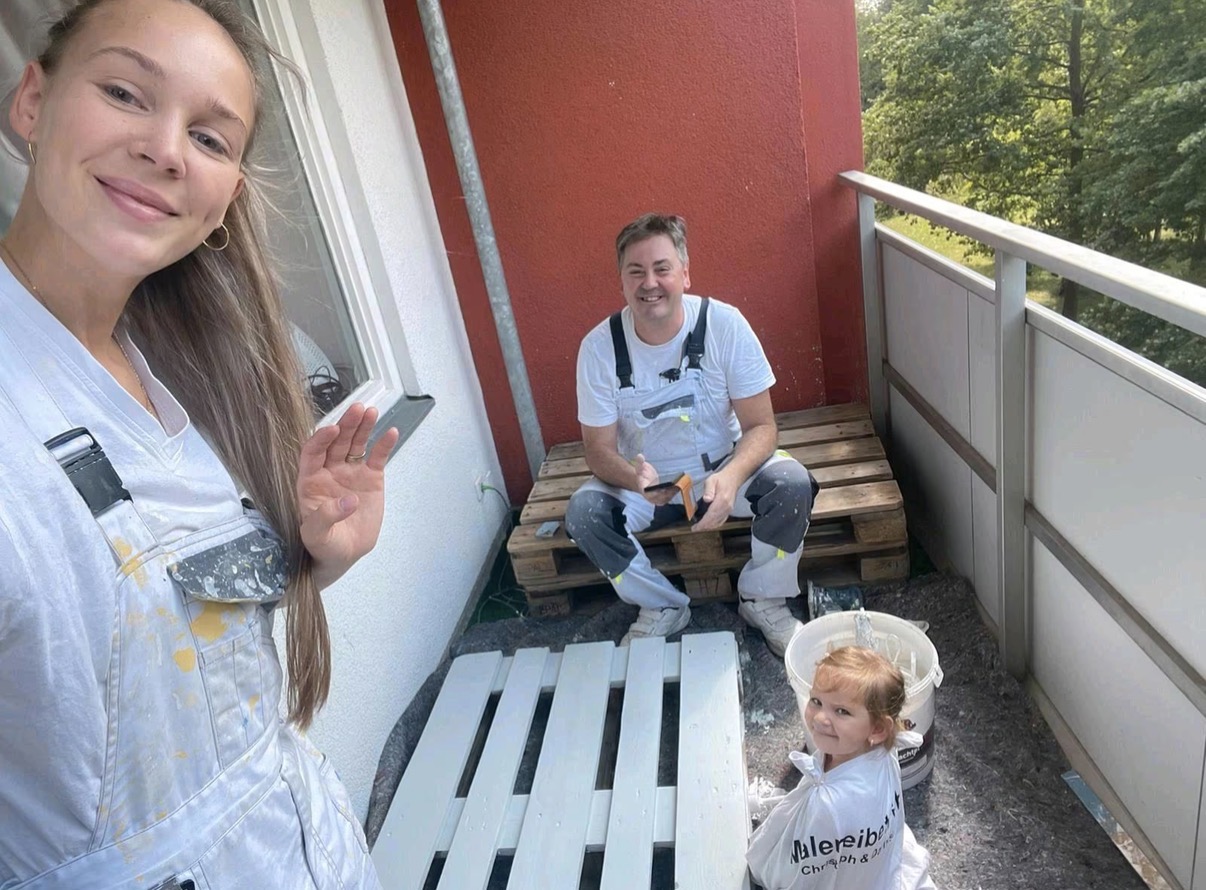 Das Team von Chris & Darek Sanierungsarbeiten bei der Arbeit
